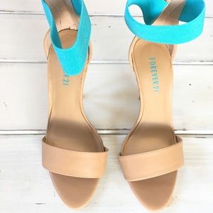 Turquoise heels
